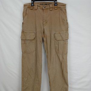 Duluth Flex Fire Hose Khaki Cargo Pants Men's Size 32x34. Item#P008
